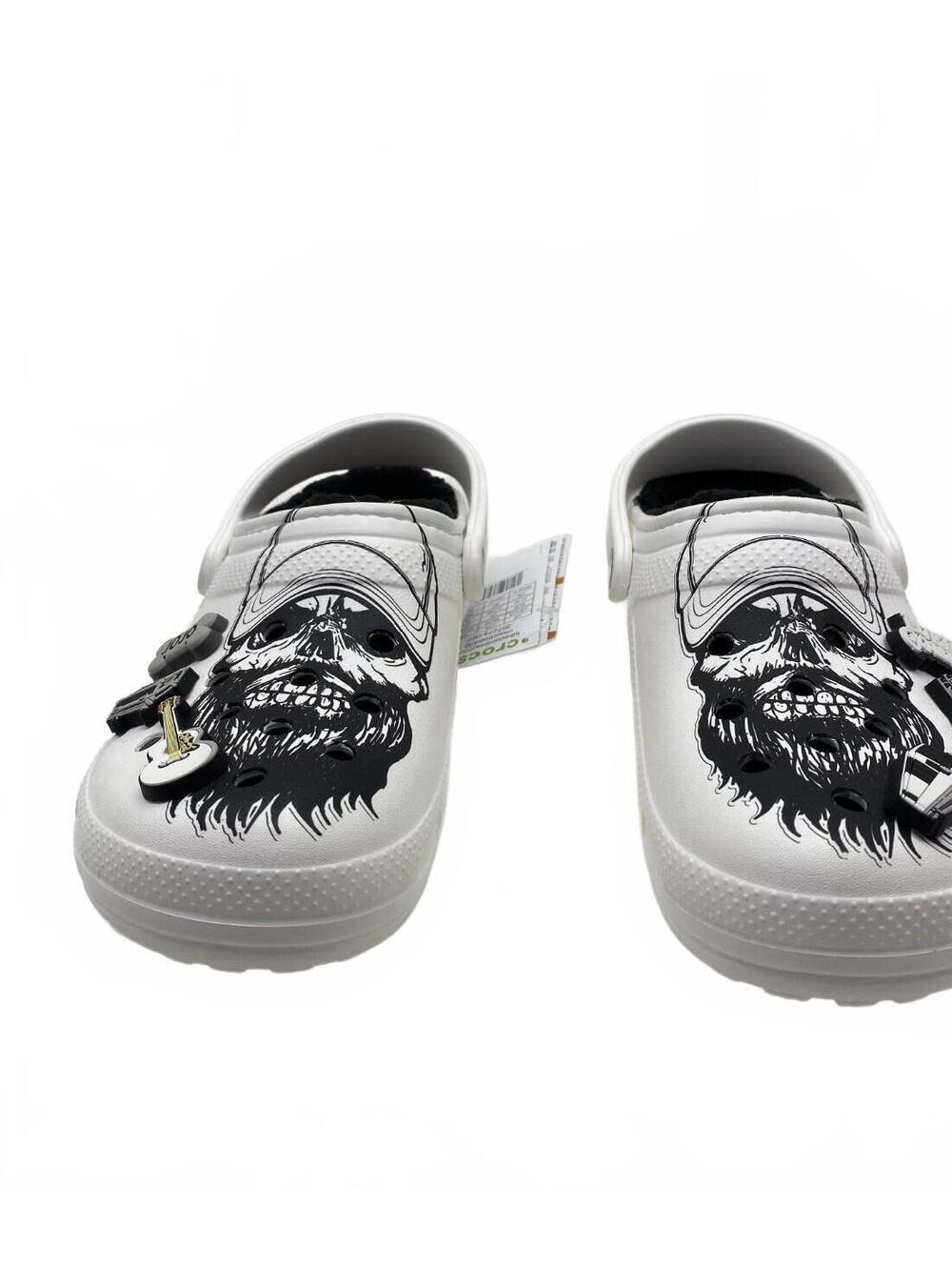 Luke Combs x Crocs ClassicLinedClg Clogs White Black Men 8 Women 10 New